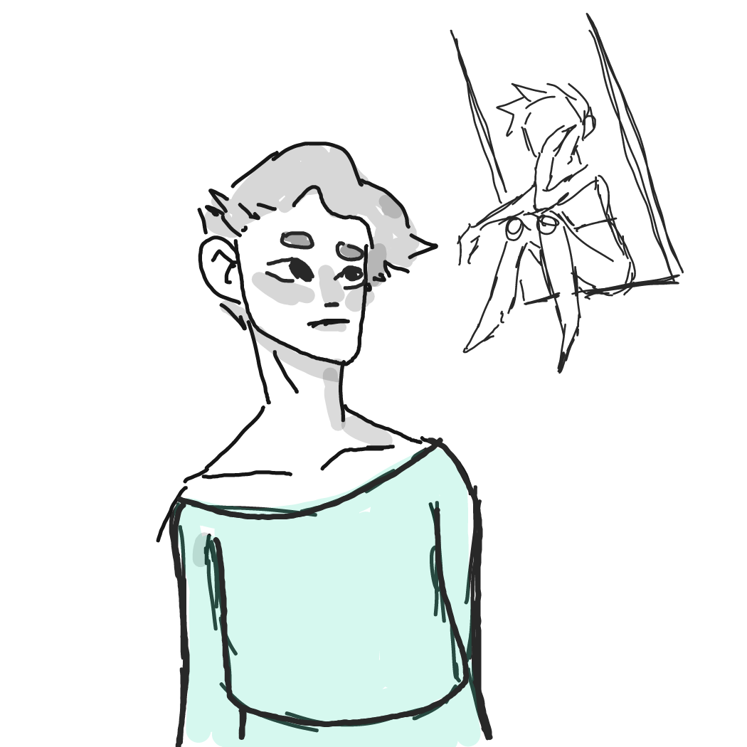 I guess give em a partner? Or fill out the scene? Idk - Online Drawing Game Comic Strip Panel by Rednightlights