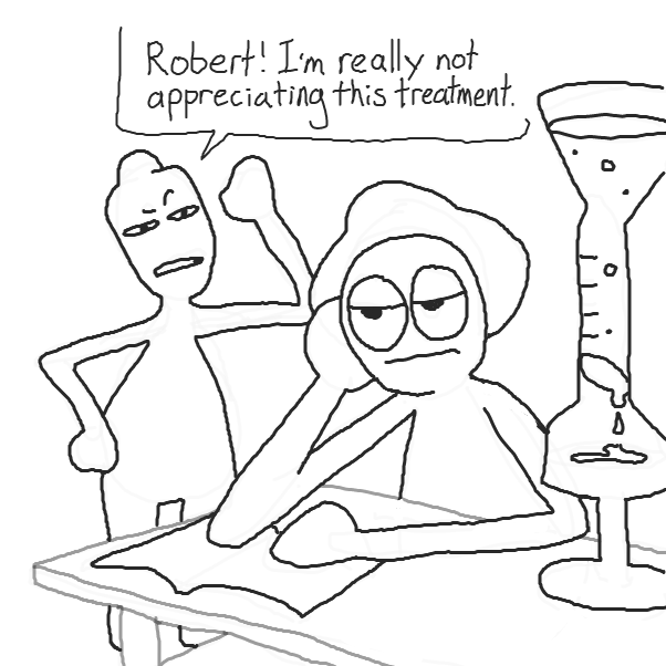 What's the deal, Robert? - Online Drawing Game Comic Strip Panel by Chepley