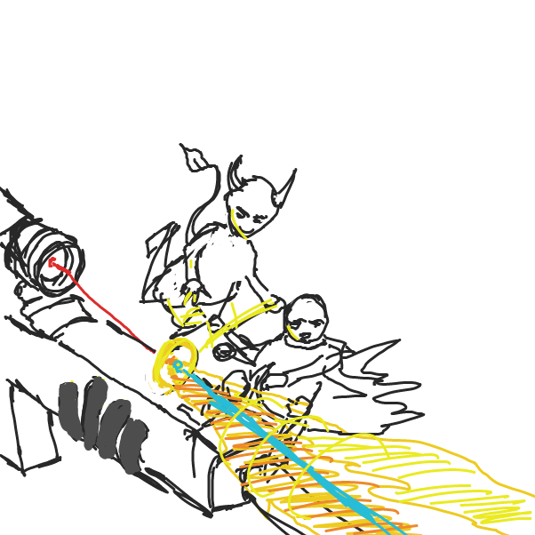 Drawing in Oh no by trip