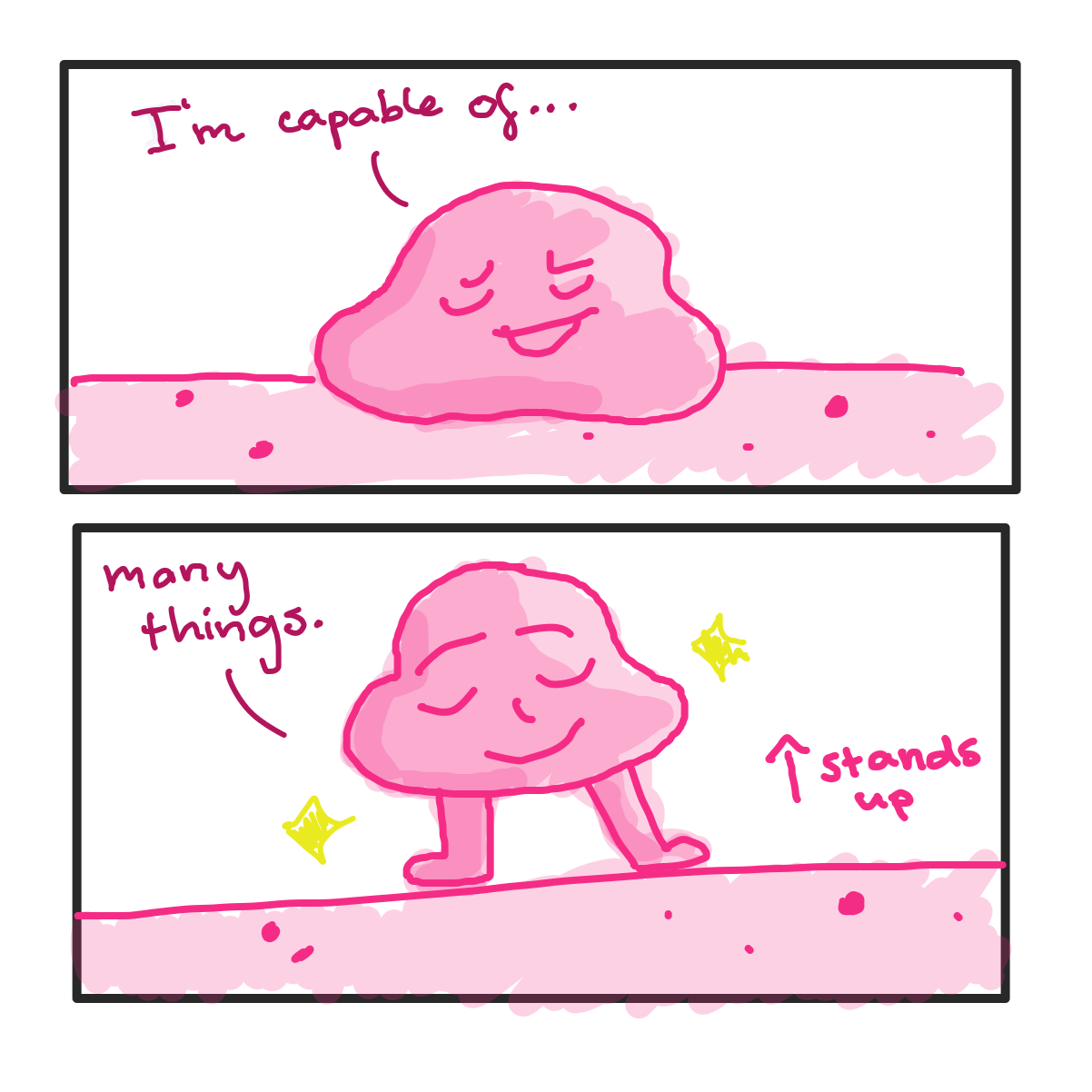 Drawing in inspiration by Garbage