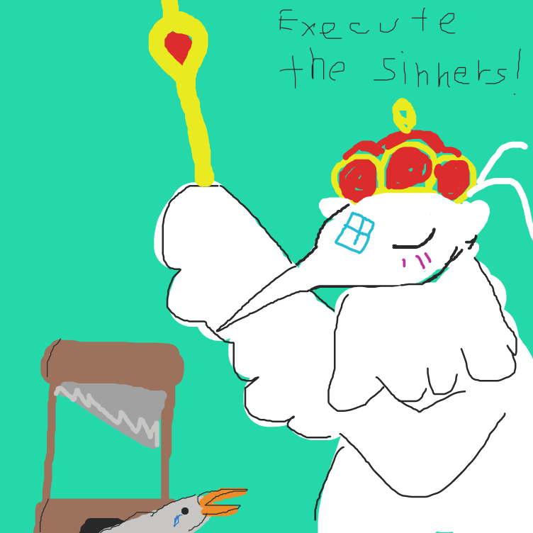 Drawing in Queen by FetusJesus