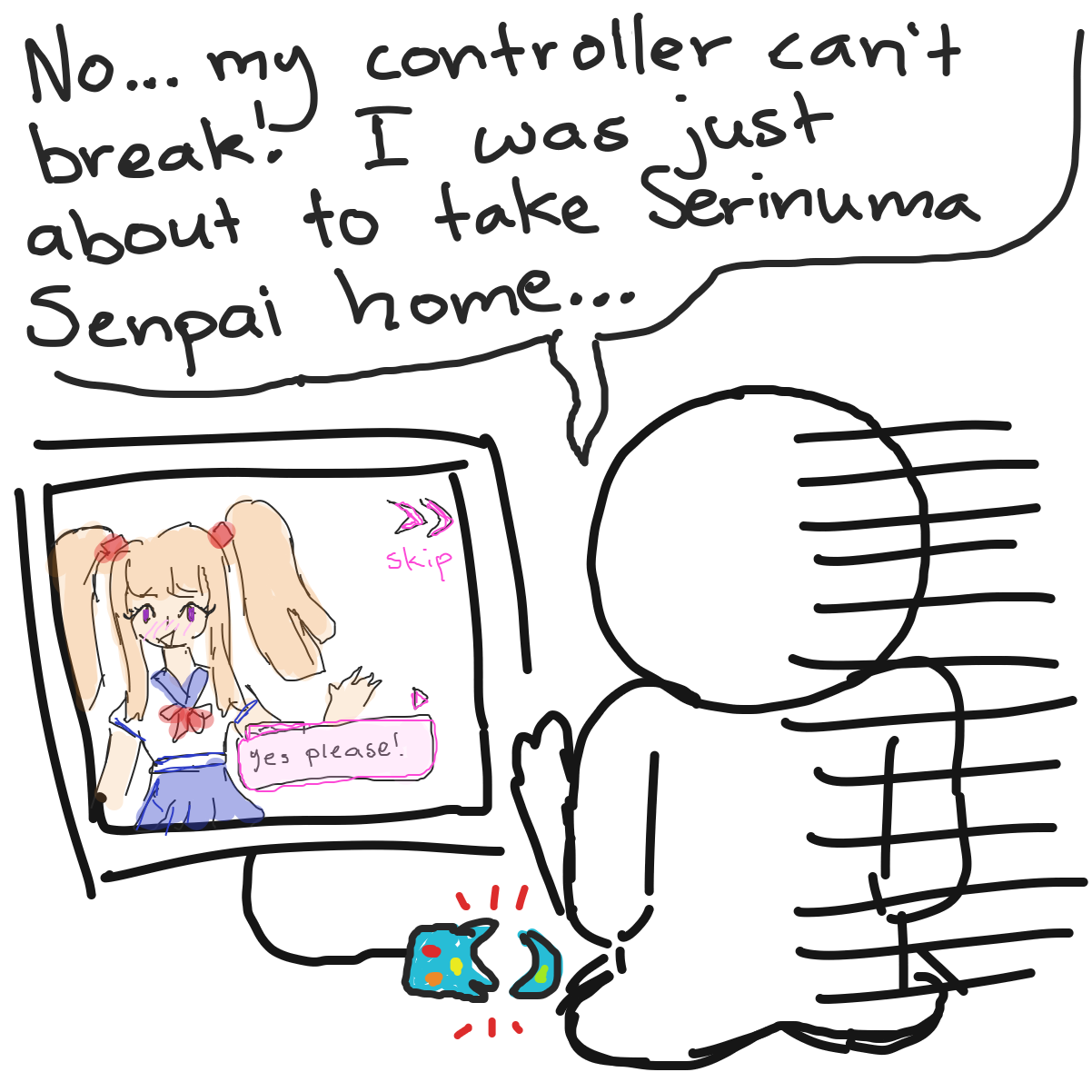  - Online Drawing Game Comic Strip Panel by Garbage