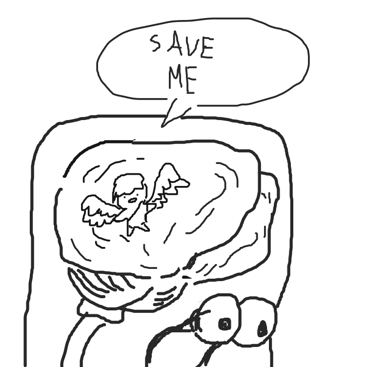 PLEAE SAVE EM FROM MY MINFD - Online Drawing Game Comic Strip Panel by FetusJesus
