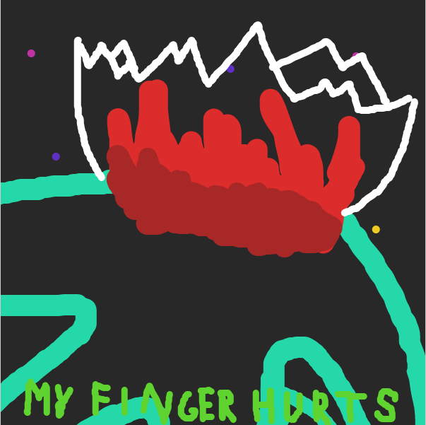 Drawing in We are in space by Nejt