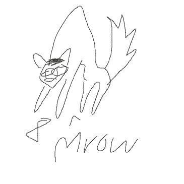 Drawing in Cat by Mojomos