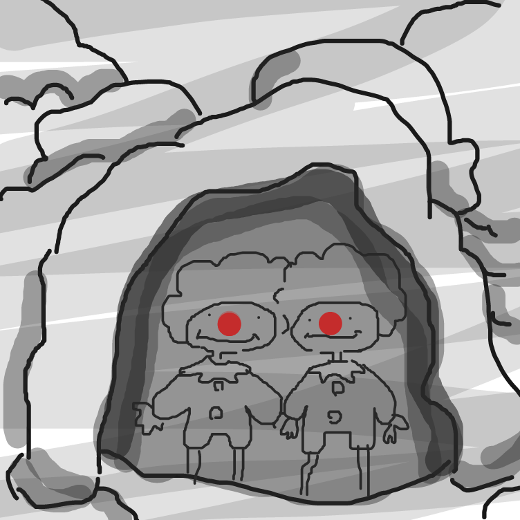 Drawing in Cave by FetusJesus