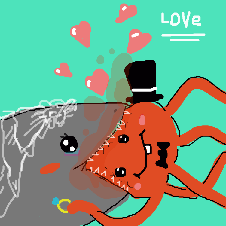 Drawing in Undersea Romance by FetusJesus