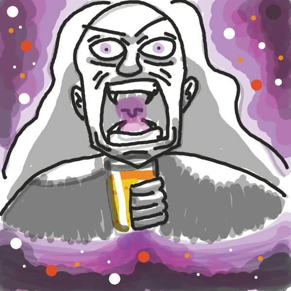 Drawing in orange juice by brianlucasgt