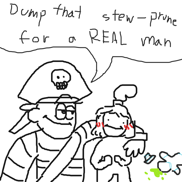 pirate life is best life - Online Drawing Game Comic Strip Panel by FetusJesus