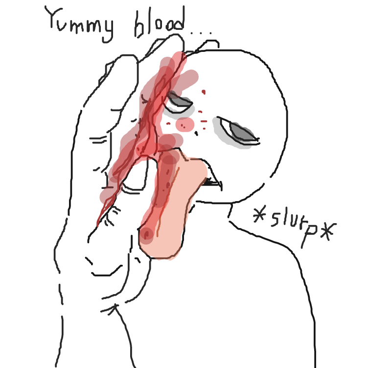 yim yum blood  - Online Drawing Game Comic Strip Panel by FetusJesus