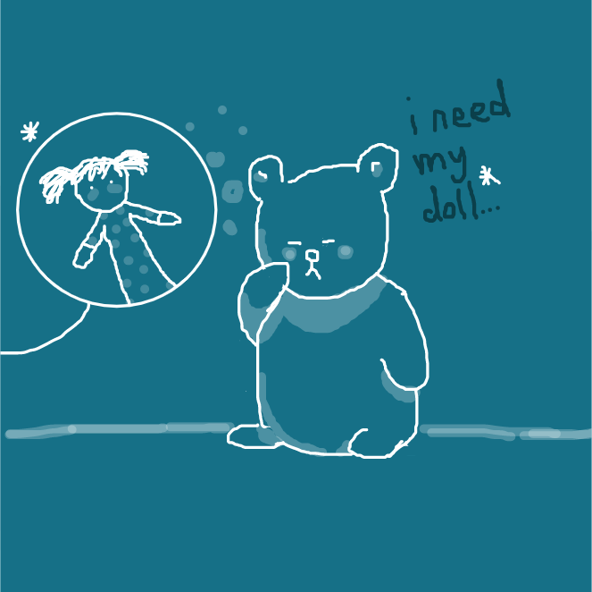 Where's their doll? D: They need to sleep! - Online Drawing Game Comic Strip Panel by Smalls