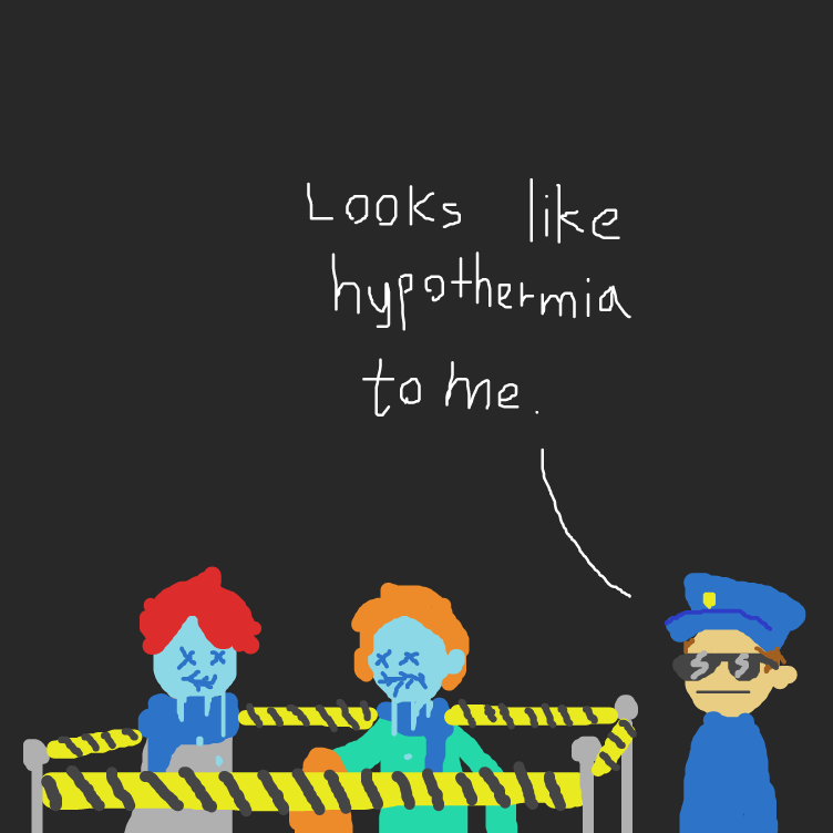 Drawing in cold by FetusJesus