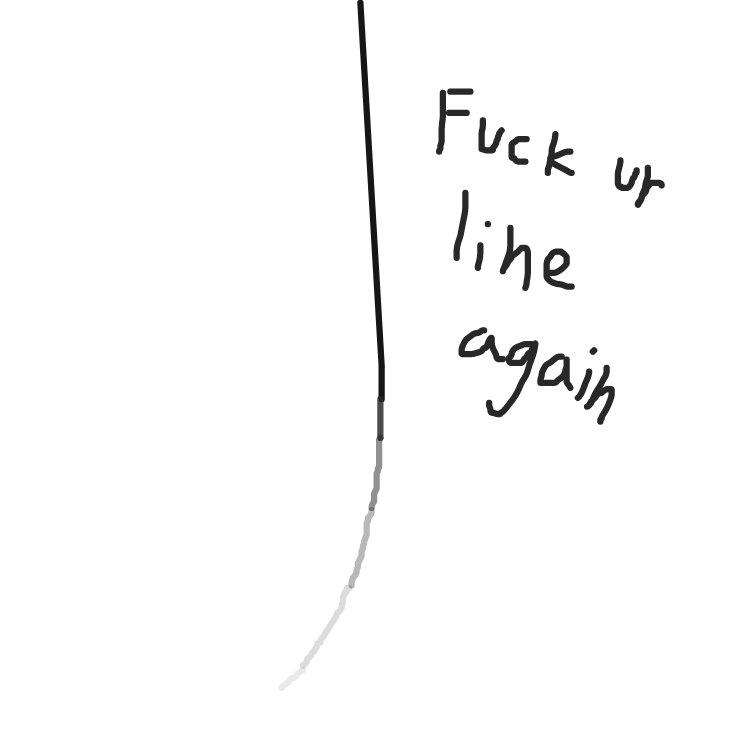 oops, looks like i ran out of ink, sorry - Online Drawing Game Comic Strip Panel by FetusJesus