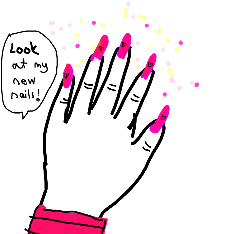 Drawing in new naiLs by niania