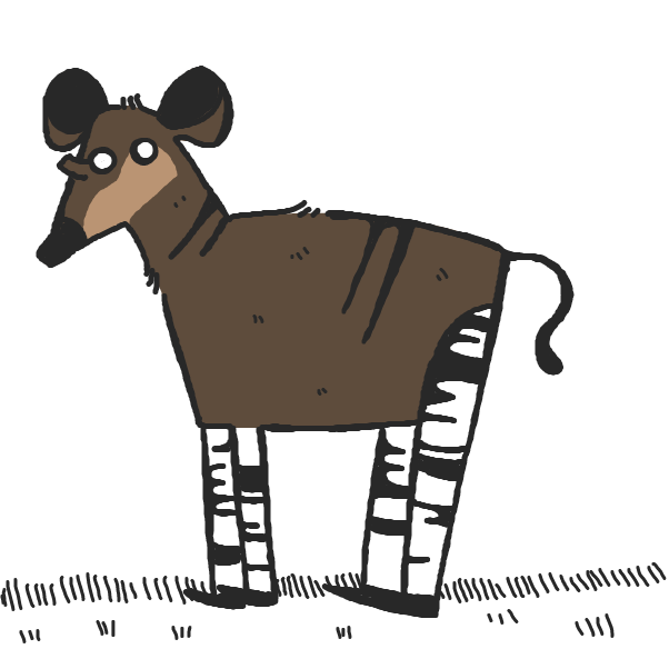 O for Okapi - Online Drawing Game Comic Strip Panel by Cheddar Teeth