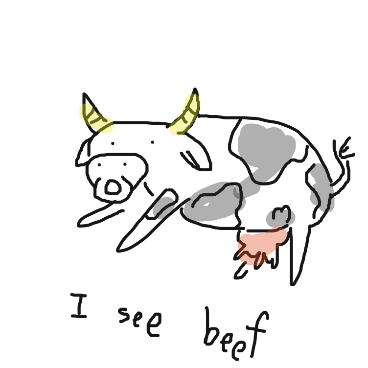 beef - Online Drawing Game Comic Strip Panel by FetusJesus