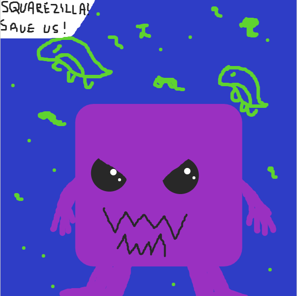 Drawing in The Sqarezilla by Nejt