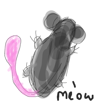 Drawing in Rat goes Meow by Chicken