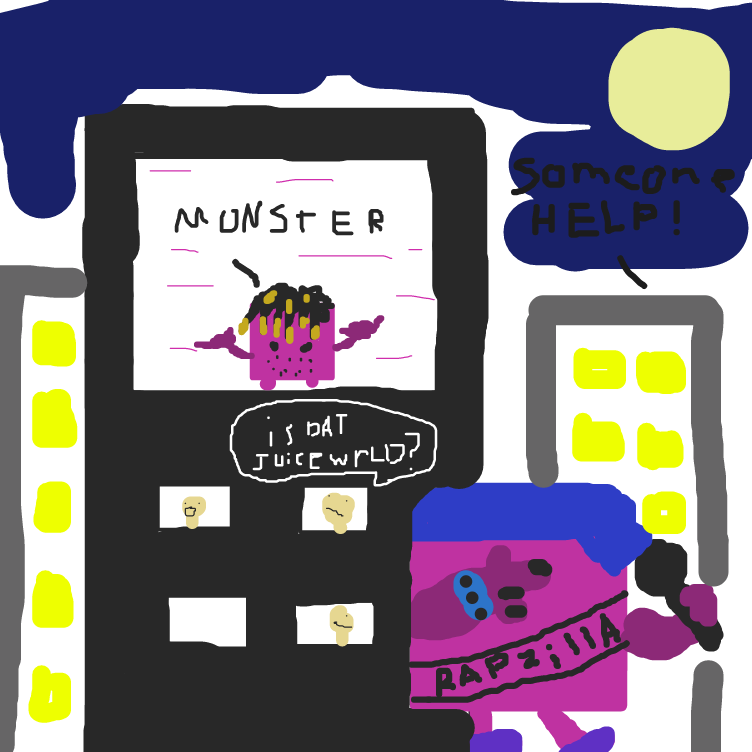 Drawing in The Sqarezilla by T3chDrag0n