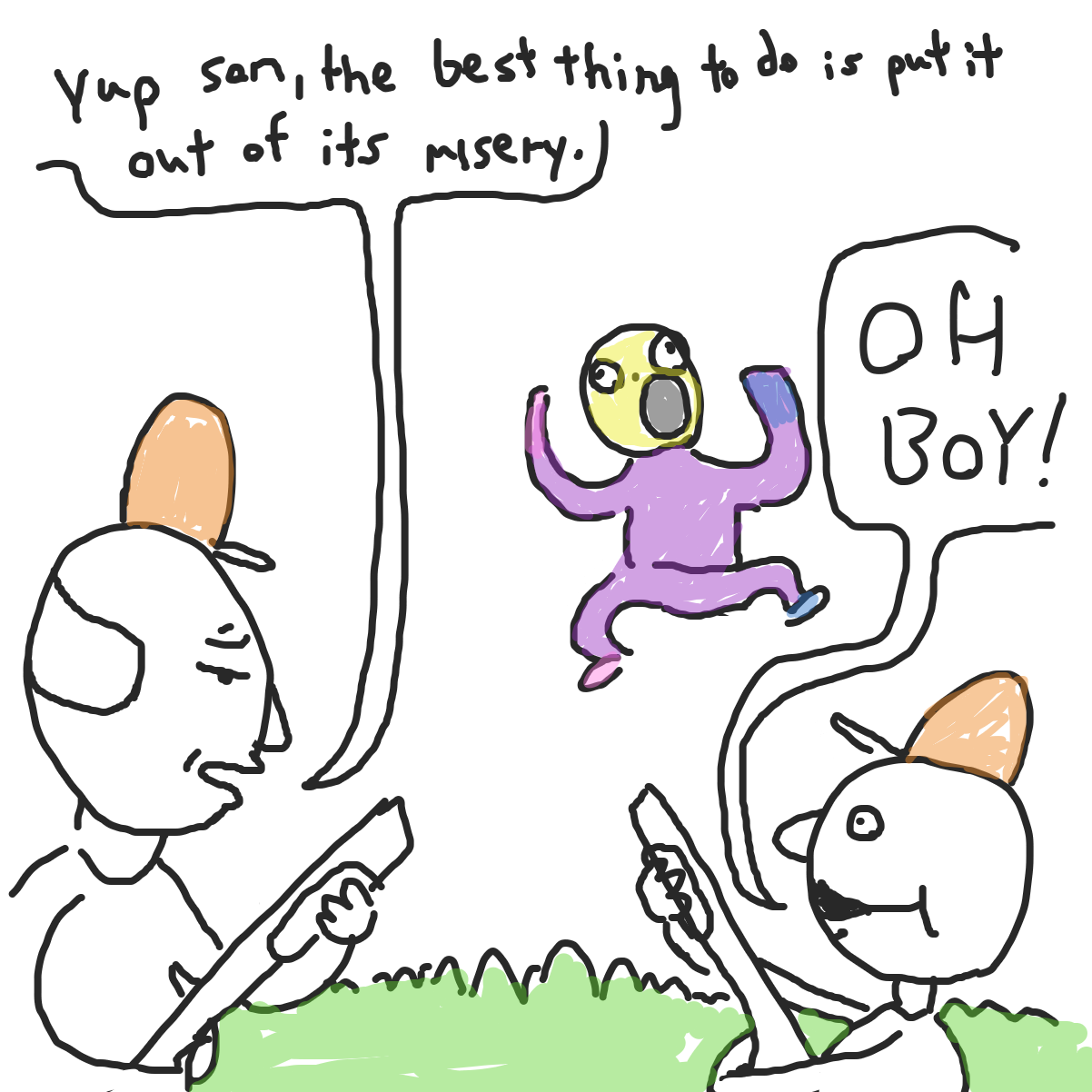  - Online Drawing Game Comic Strip Panel by MongolianWarlord