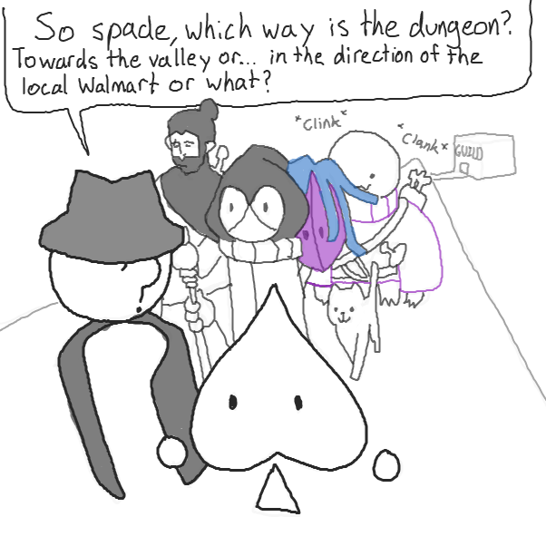 on the road again! all of Omni's wares shaking and rattling around at the back there - Online Drawing Game Comic Strip Panel by Chepley