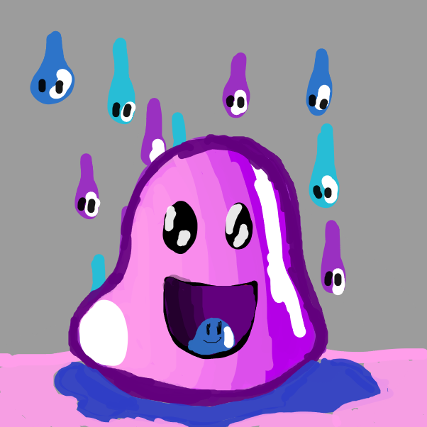 Drawing in blup by akaya