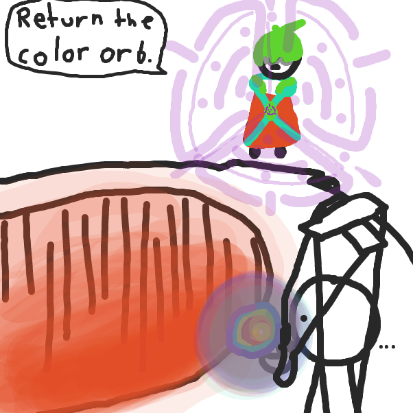 Return the color orb. - Online Drawing Game Comic Strip Panel by ItzAki
