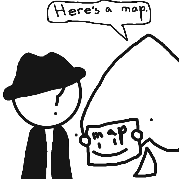 Here's a map. - Online Drawing Game Comic Strip Panel by ItzAki
