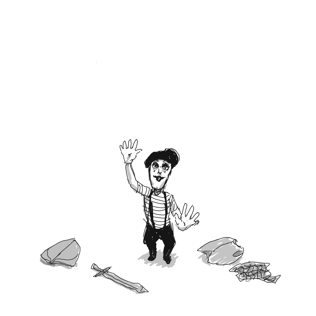  - Online Drawing Game Comic Strip Panel by Potato Man