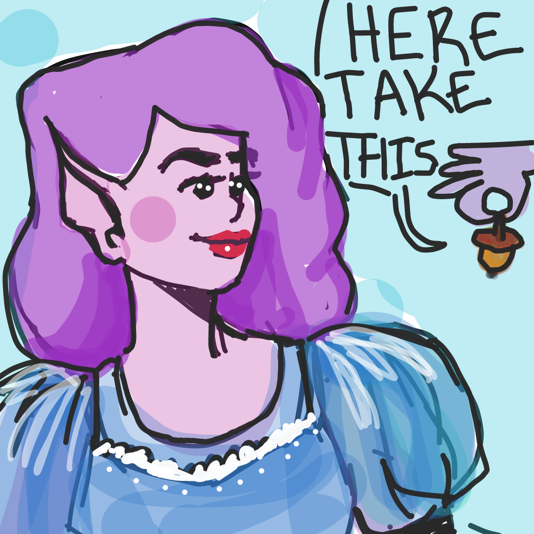 Drawing in The acorn princess by MightyPineapple