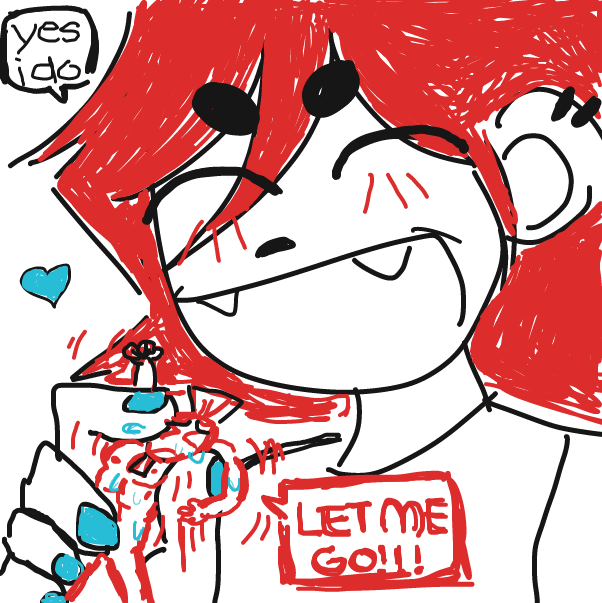 Drawing in candy by SoloDust