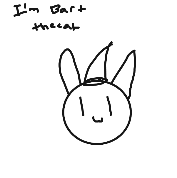 Drawing in Bart the cat by ChillArtist