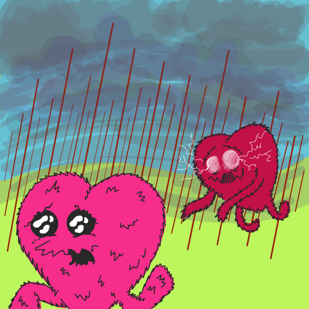 Ahhhhhh! Heart attack! - Online Drawing Game Comic Strip Panel by Wizard Croissant