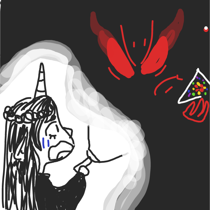 AAAAAAAAAAH BUT HE IS SCARY!! - Online Drawing Game Comic Strip Panel by  ‍ 