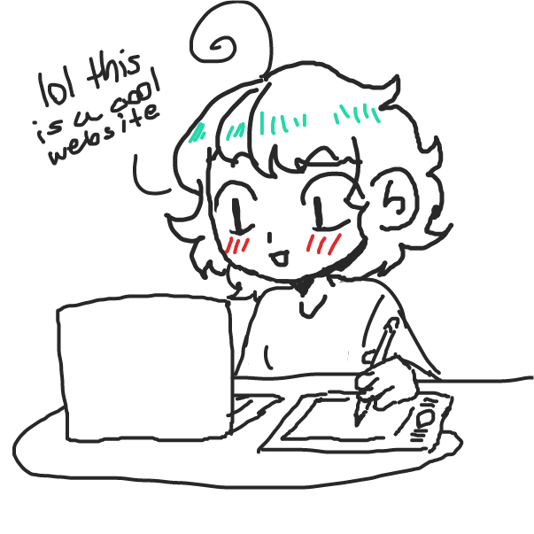 me discovering this site - Online Drawing Game Comic Strip Panel by Maquie