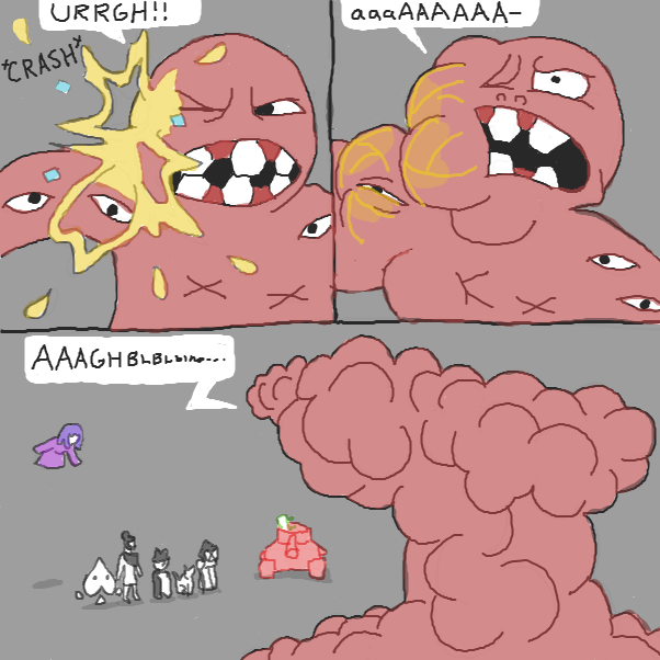 AAAAAABBLBLBLBhbghg...  *silence*
 - Online Drawing Game Comic Strip Panel by Chepley