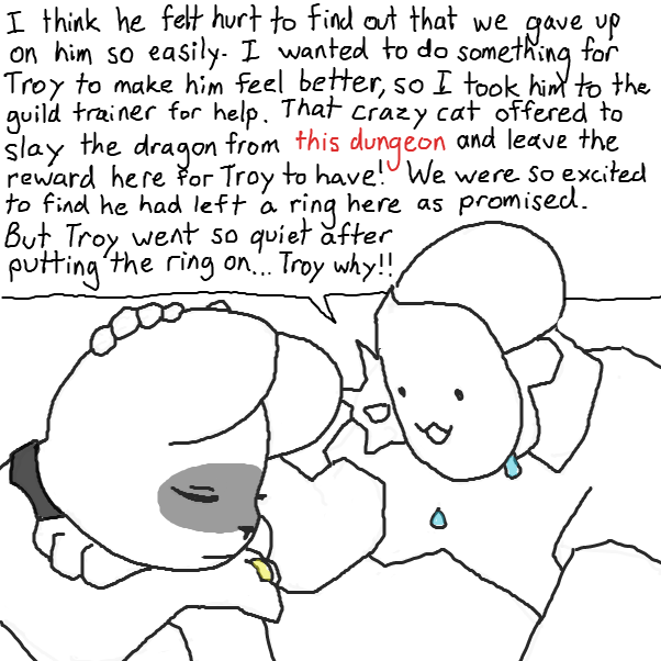 All is revealed at very great length and in very many words! - Online Drawing Game Comic Strip Panel by Chepley