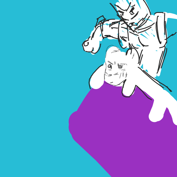 Drawing in Menacing by sircirno