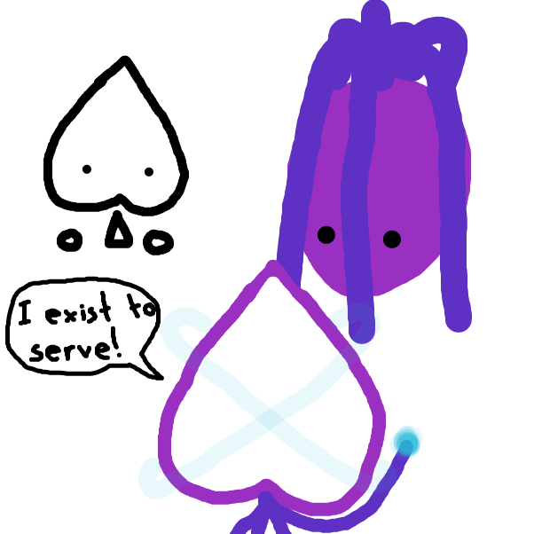 The creature's name is Sola, it exists to serve. - Online Drawing Game Comic Strip Panel by ItzAki