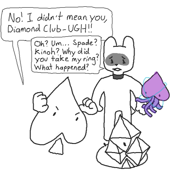 Spade antics! - Online Drawing Game Comic Strip Panel by Chepley