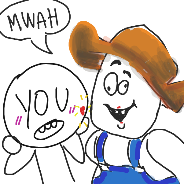 Drawing in mrflimflam by HollowBirb