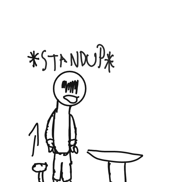 just stand up - Online Drawing Game Comic Strip Panel by megop4