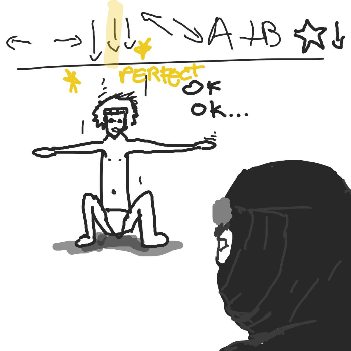 He’s doing it. XD - Online Drawing Game Comic Strip Panel by l’intrus