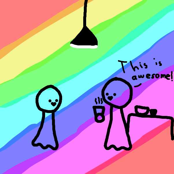 Welcome to the sleepover of an (after)lifetime! - Online Drawing Game Comic Strip Panel by ItzAki