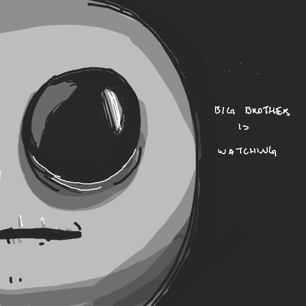 1984 - Online Drawing Game Comic Strip Panel by ironically horny