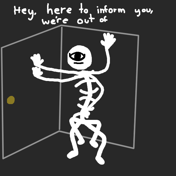 What are they out of? - Online Drawing Game Comic Strip Panel by ItzAki