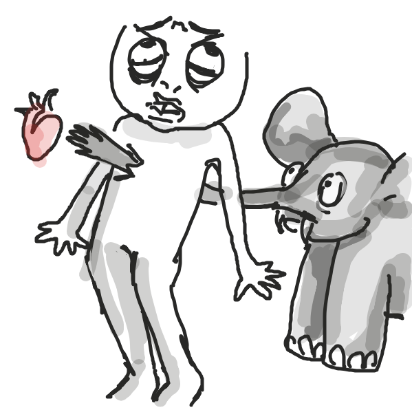 Drawing in dont go breaking my heart by Mojomos