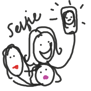 Selfies as soon as you start your vacation. - Online Drawing Game Comic Strip Panel by Skedoodle