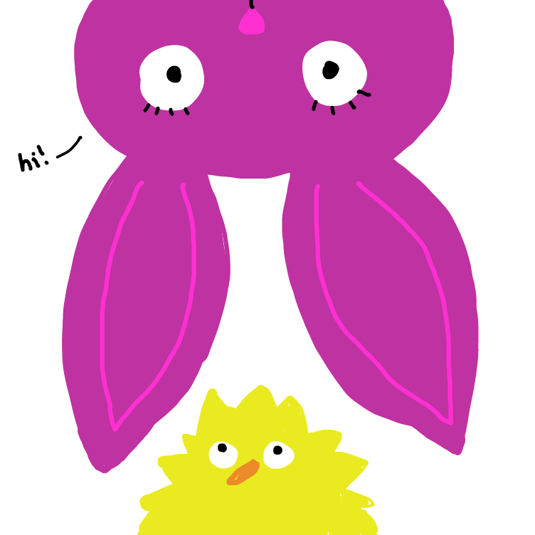 Drawing in easter rabbit by niania