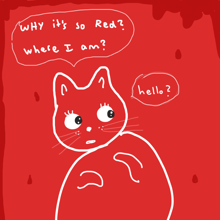 Drawing in so red. by niania